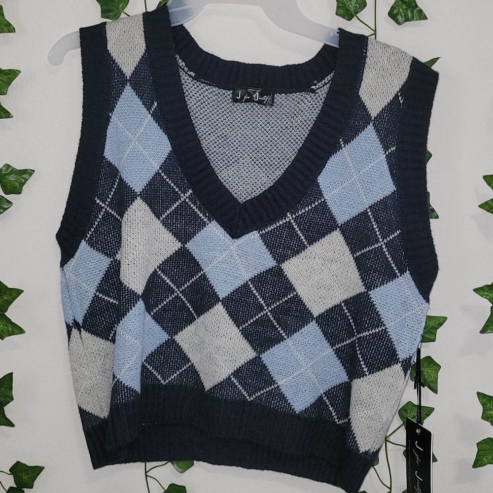pattern sweater vest - Picture 2 of 2
